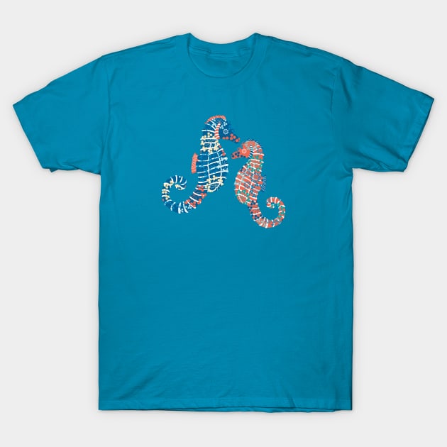 Seahorse Pair Tropical Fish T-Shirt by Lisa